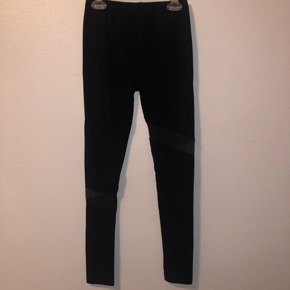 SHEIN Pants - black leggings with mesh details